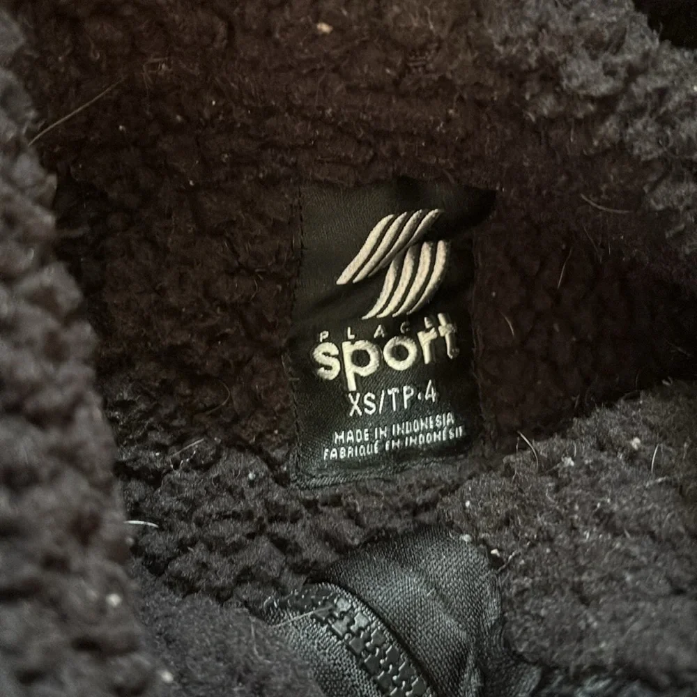Children’s Place athletic Sherpa Hooded Sweatshirt